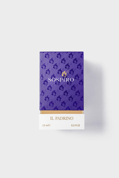 Purple packaging with 'Sospiro' branding on a white background