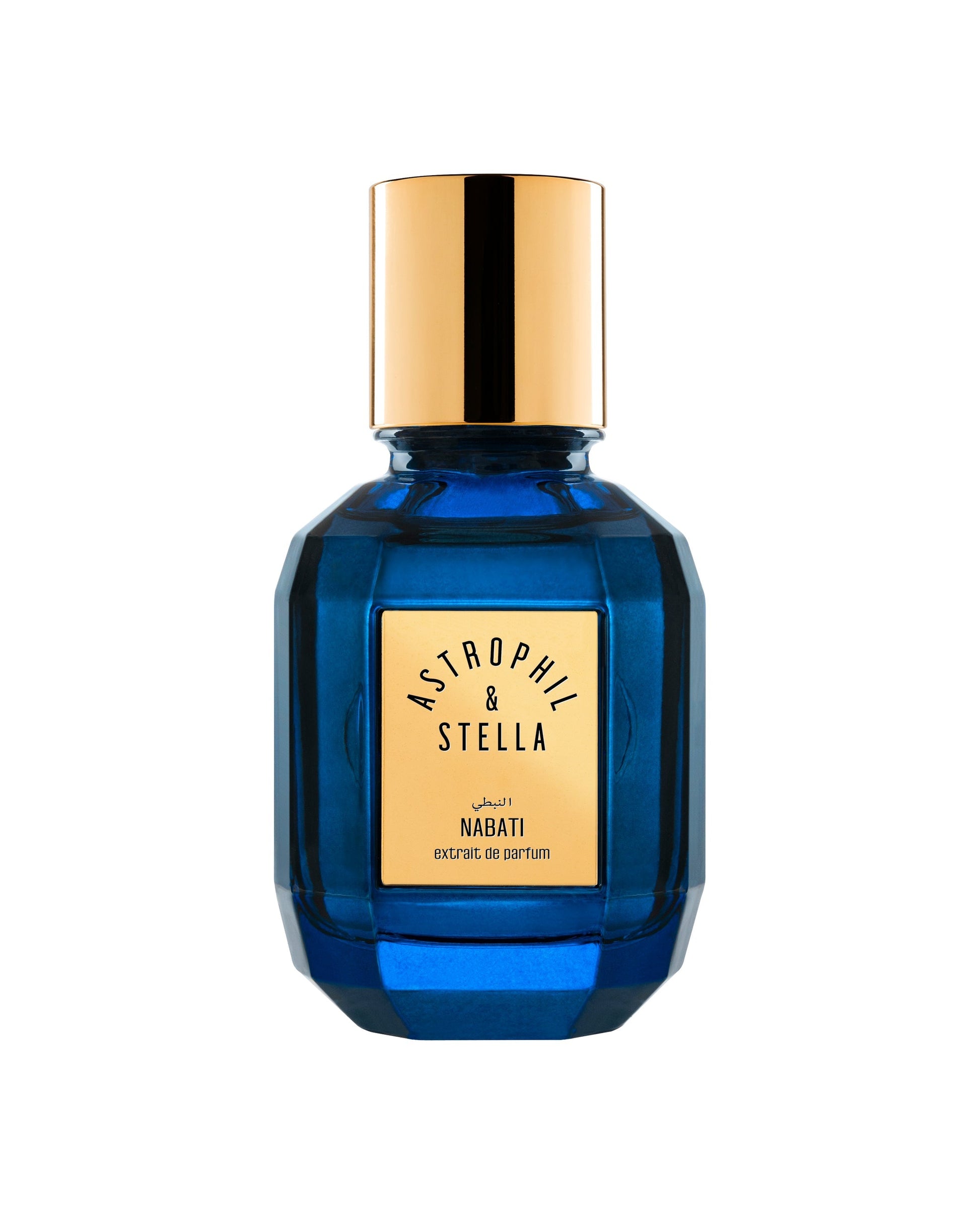 Bottle of fragrance with the words Nabati 
Extrait De Parfum by Astrophil & Stella